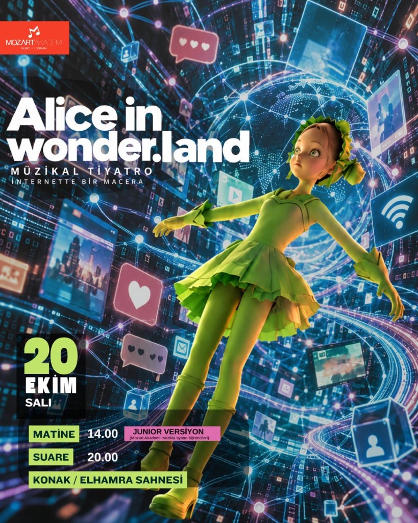Alice in wonder.land Müzikal Tiyatro Afişi
